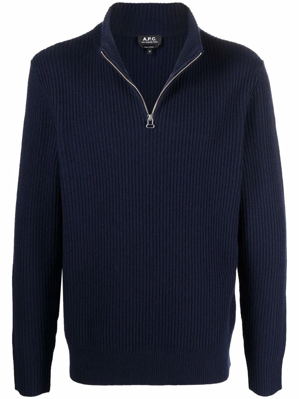 ribbed-knit wool jumper Product Image