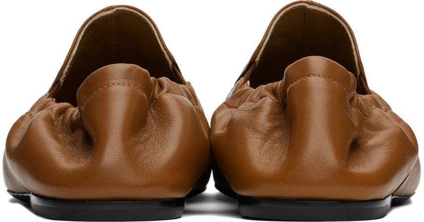 DRIES VAN NOTEN Tan Leather Loafers In 712 Tan Product Image