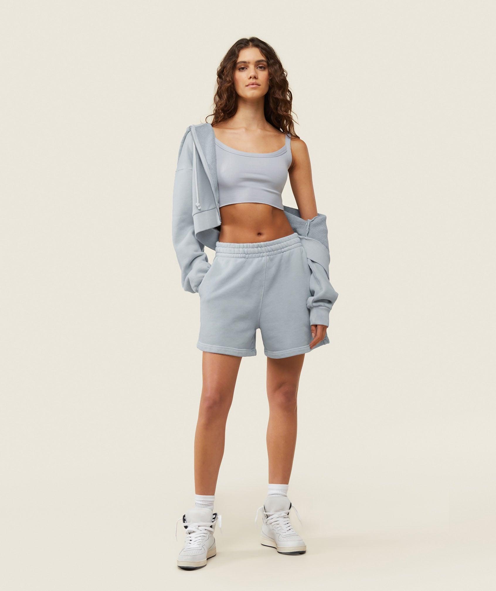 Gymshark Relaxed Sweat Shorts - Ice Grey Female Product Image