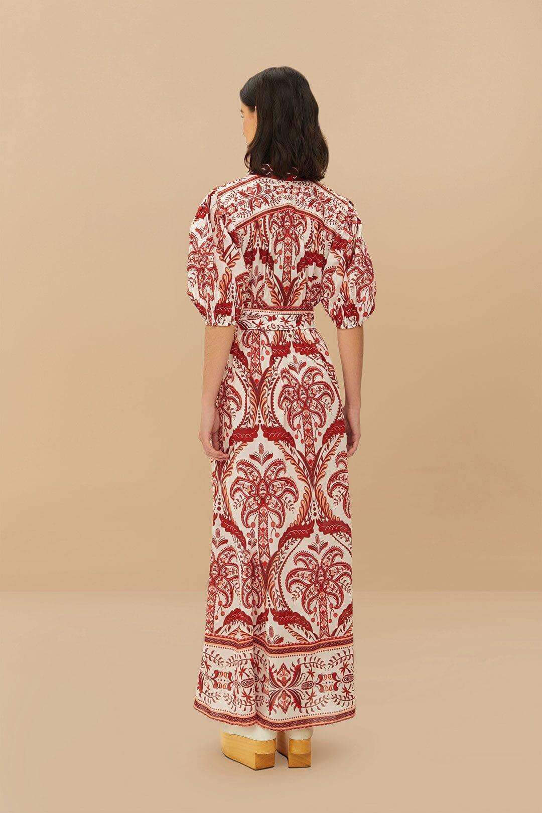 Off-White Tropical Cameo Belted Maxi Dress Product Image