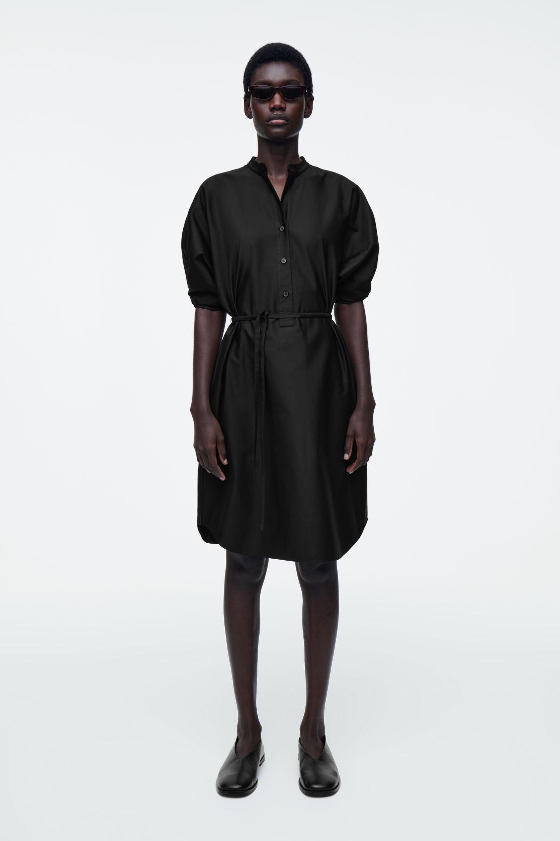 BELTED MIDI SHIRT DRESS Product Image