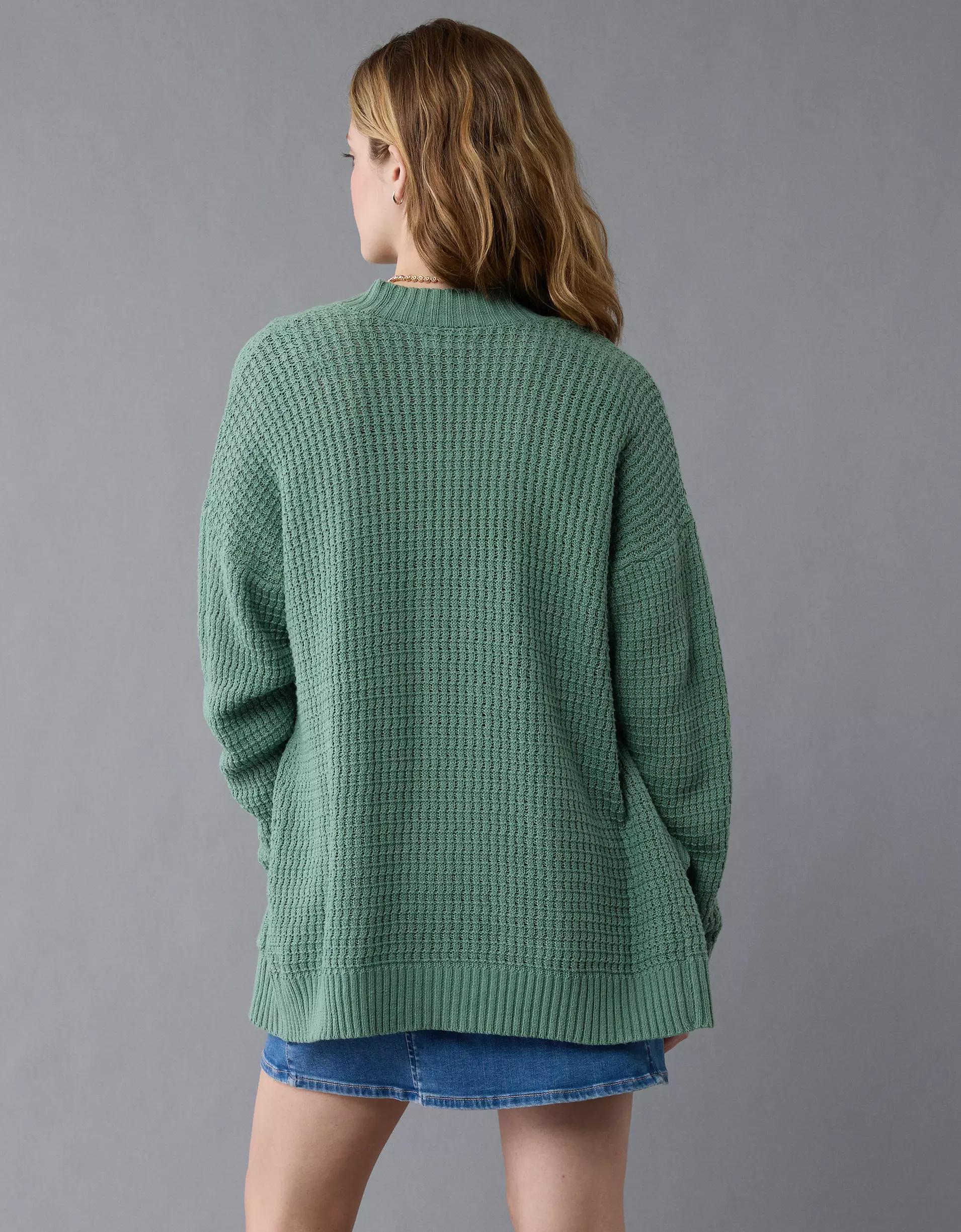 AE Open Knit Cardigan Product Image