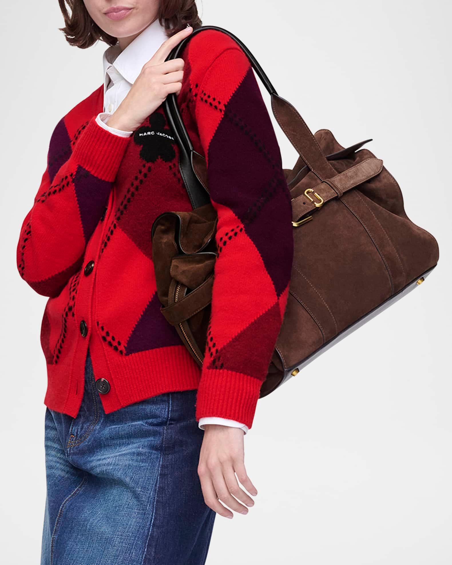The Dakota Belted Suede Tote Bag Product Image