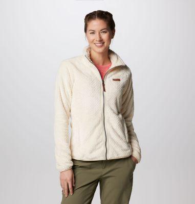 Women's Columbia Fireside Sherpa Fleece Jacket, Size: XXL, Chalk Product Image