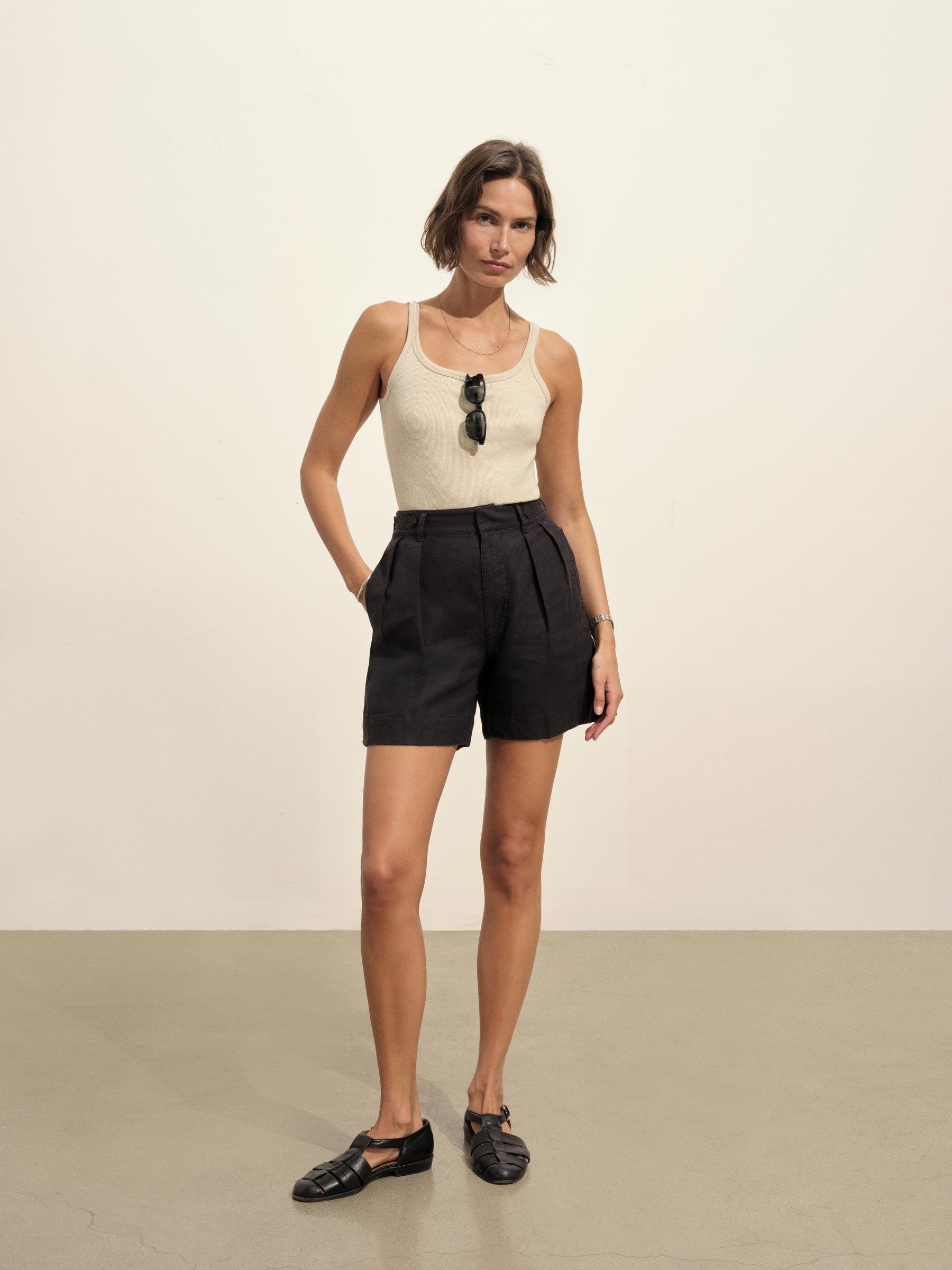 Marled Birchwood Surplus Rib Scoop Neck Tank Product Image