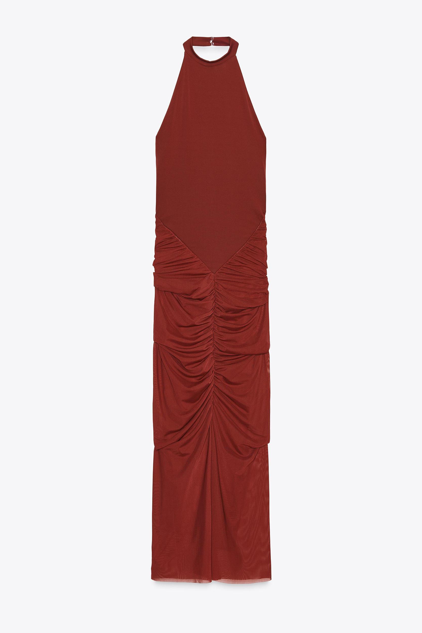 HALTER TULLE COMBINATION DRESS Product Image