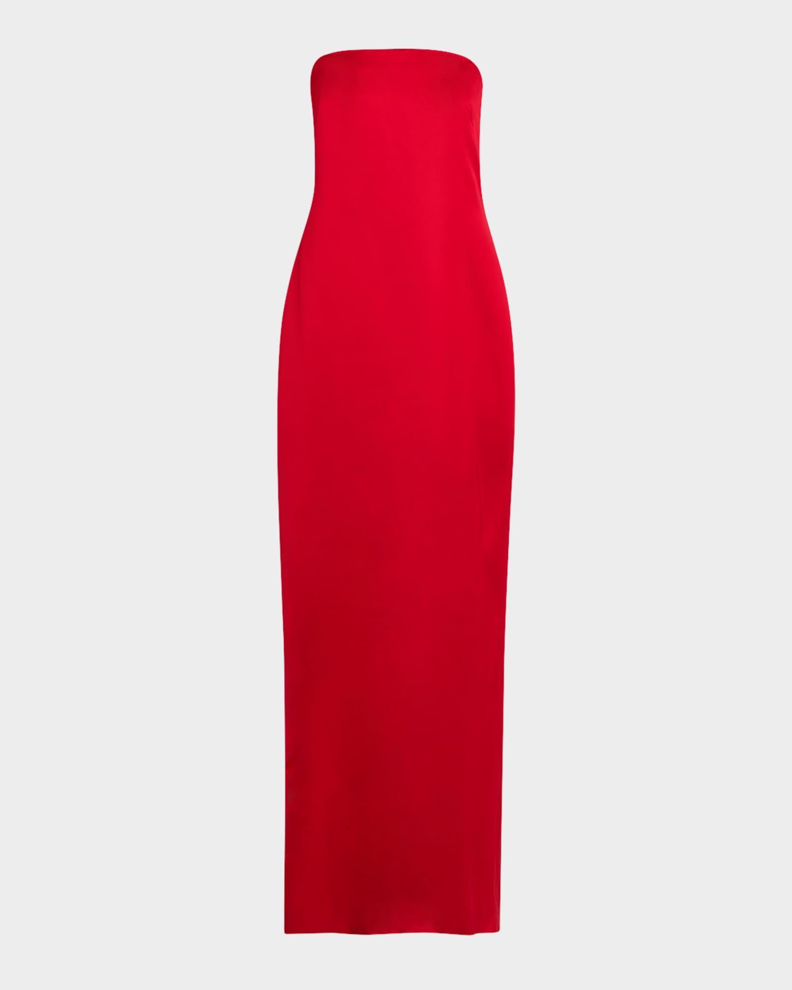 Ani Strapless Satin Gown Product Image