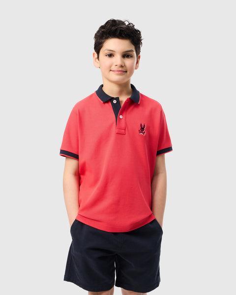 KIDS RIVIERA PIQUE POLO SHIRT - B0K640C200 Product Image