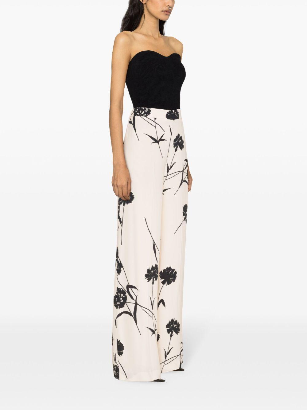 floral-print wide-leg trousers Product Image