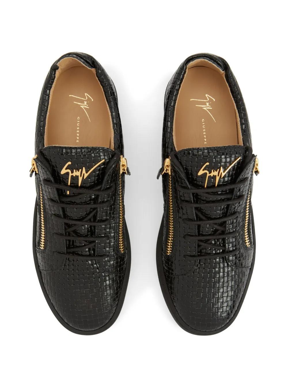 Frankie woven leather sneakers Product Image