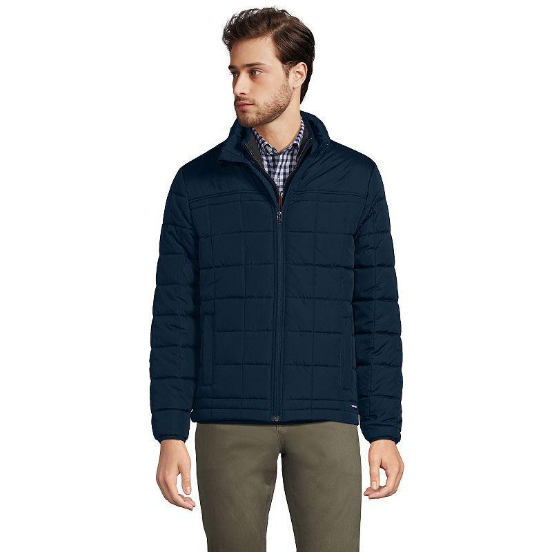 Mens Lands End Insulated Water-Resistant Jacket Radiant Blue Product Image