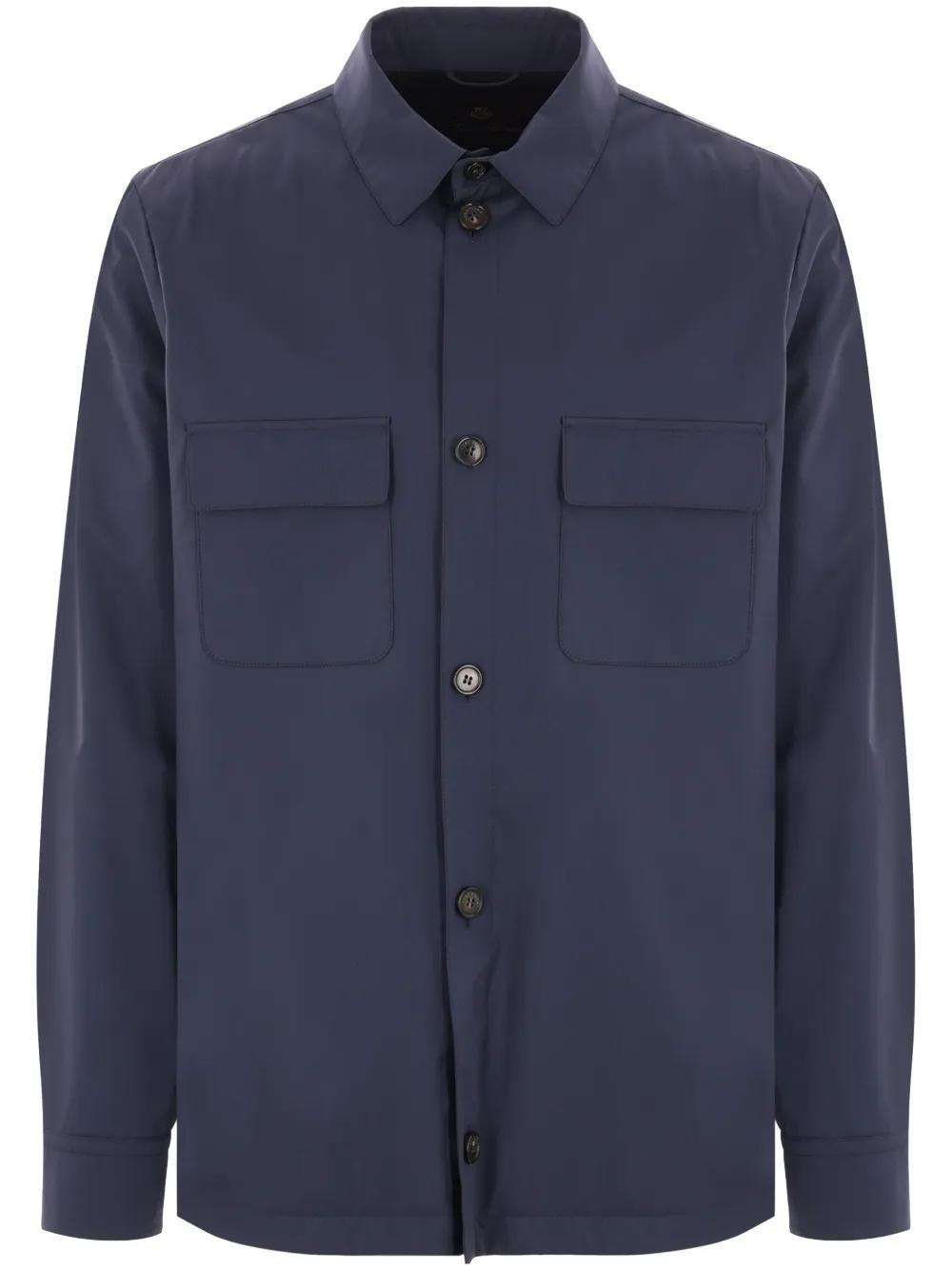 LORO PIANA Buttoned Shirt In Blue Product Image