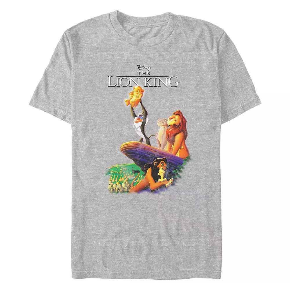 Disney's The Lion King Presenting Simba Scene Men's Graphic Tee, Size: XL, Athletic Grey Product Image