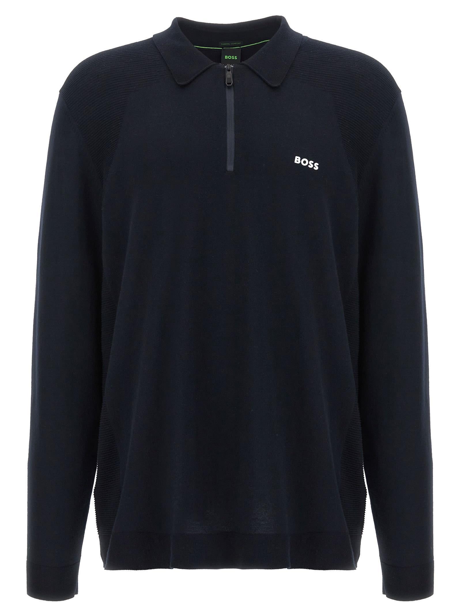 HUGO BOSS Momentum Lite Sweater In Blue Product Image