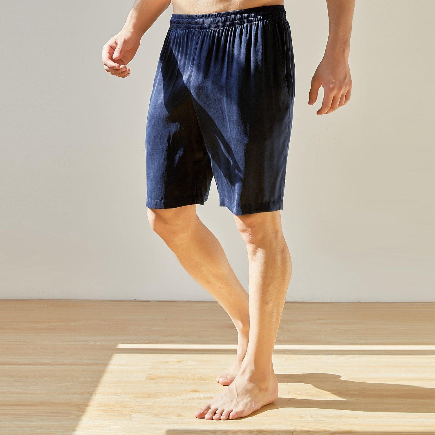 Daffodils Pure Silk Long Sleeve Pajama Set for Men Product Image