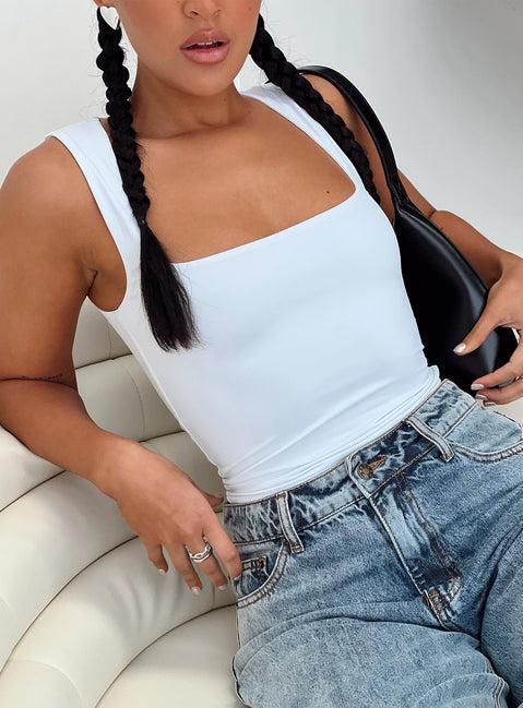 Back In Time Top White Product Image