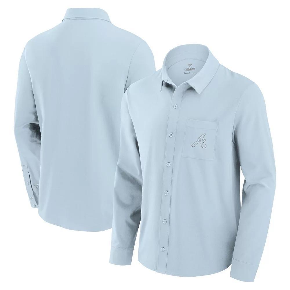 Men's Fanatics Light Blue Toronto Blue Jays Front Office Long Sleeve Button-Up Shirt, Size: Large, Jay Light Product Image