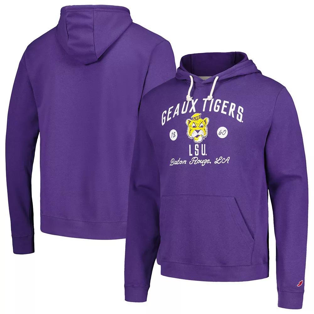 Men's League Collegiate Wear  Purple LSU Tigers Bendy Arch Essential Pullover Hoodie, Size: Large Product Image