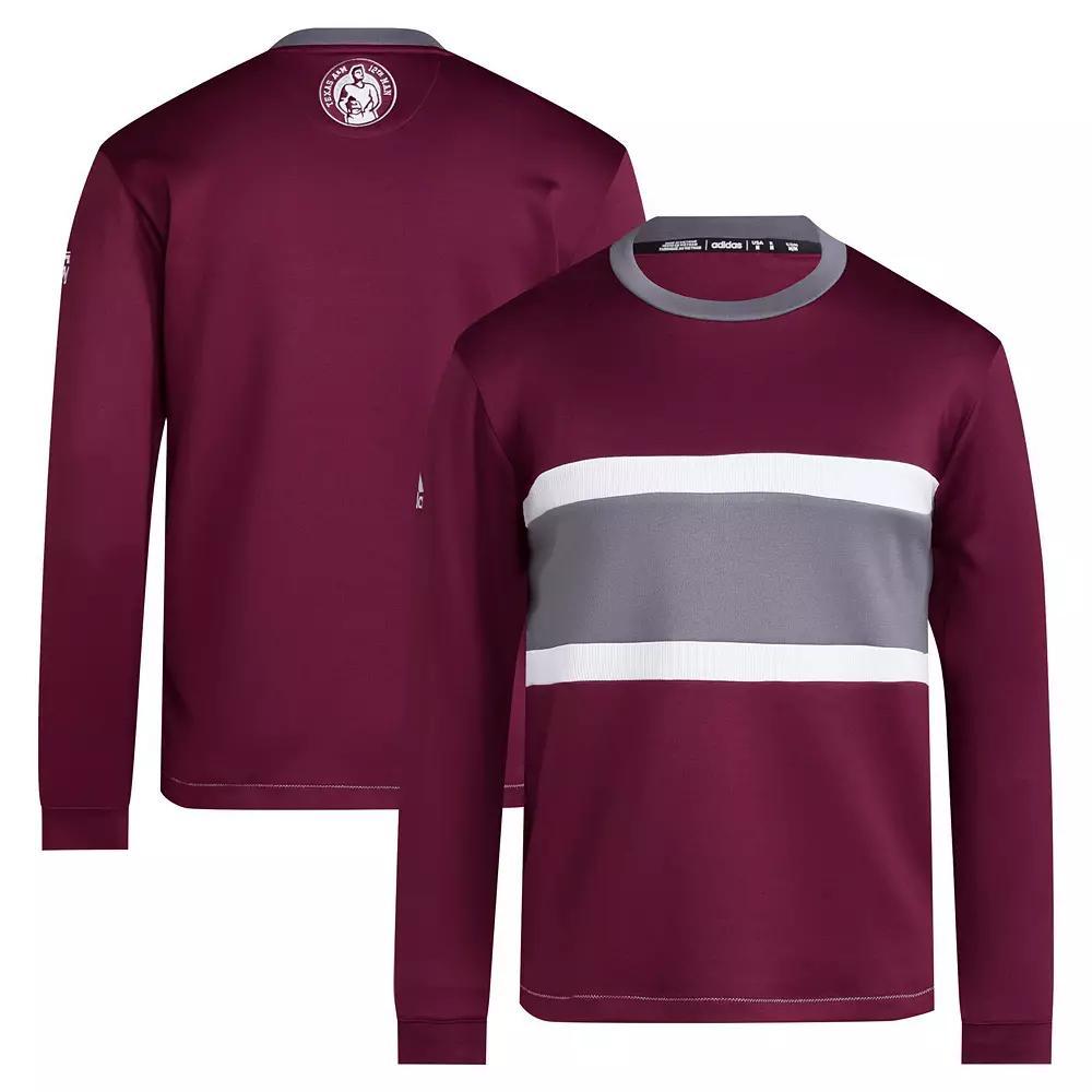 Men's adidas Maroon Texas A&M Aggies 12th Man Pullover Sweatshirt, Size: 3XL, Red Product Image