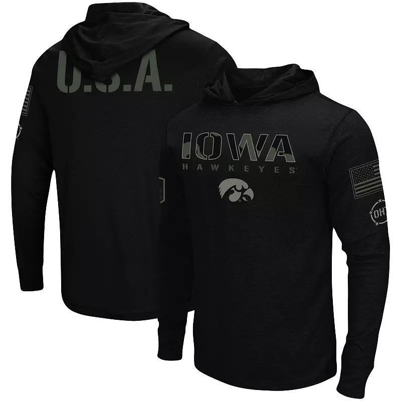 Mens Colosseum Michigan State Spartans OHT Military Appreciation Hoodie Long Sleeve T-Shirt Product Image