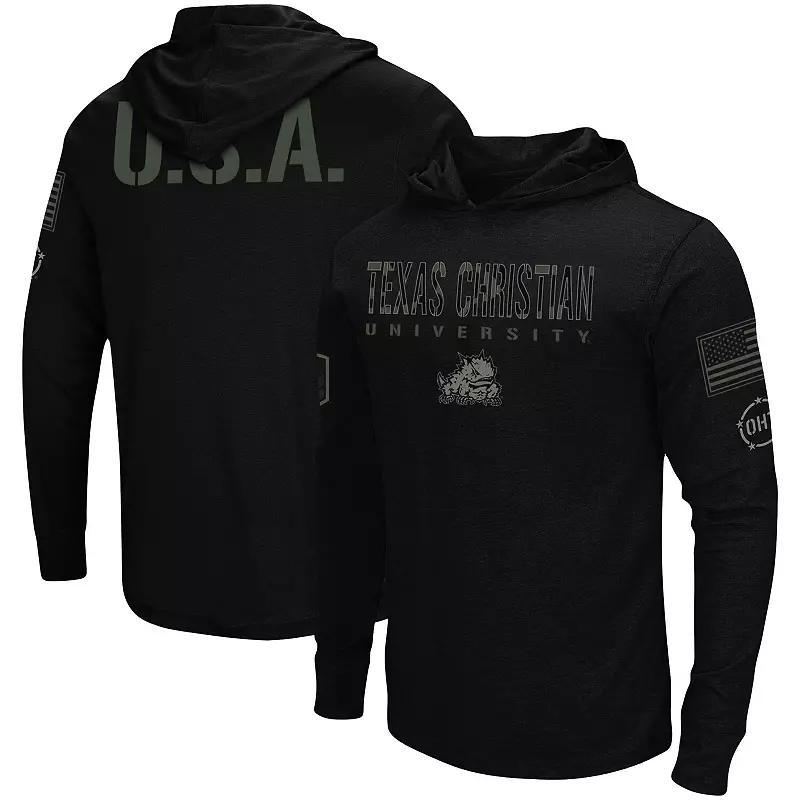 Mens Colosseum Michigan State Spartans OHT Military Appreciation Hoodie Long Sleeve T-Shirt Product Image