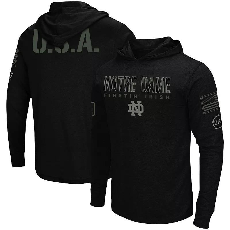 Mens Colosseum Miami Hurricanes OHT Military Appreciation Hoodie Long Sleeve T-Shirt Product Image