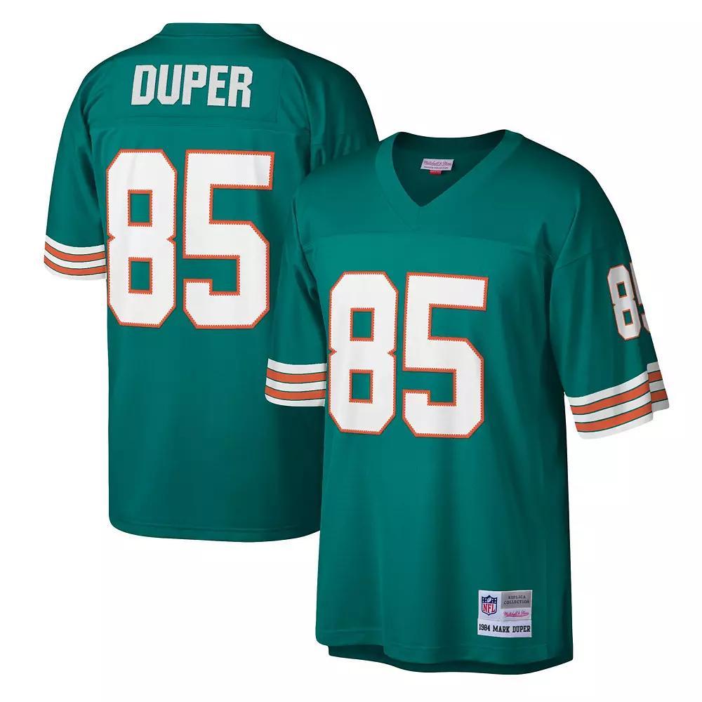 Men's Mitchell & Ness Mark Duper Aqua Miami Dolphins 1984 Legacy Replica Jersey, Size: Small, Turquoise A Product Image
