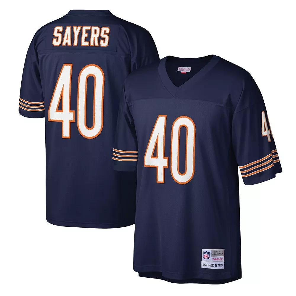 Men's Mitchell & Ness Gale Sayers Navy Chicago Bears Legacy Replica Jersey, Size: Small, Blue Product Image