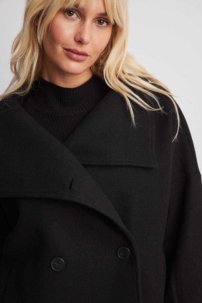 Double Breasted Short Coat Product Image