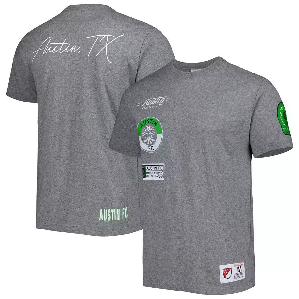 Men Mitchell & Ness Gray Austin FC City Tee, Men's, Size: XL, Afc Grey Product Image