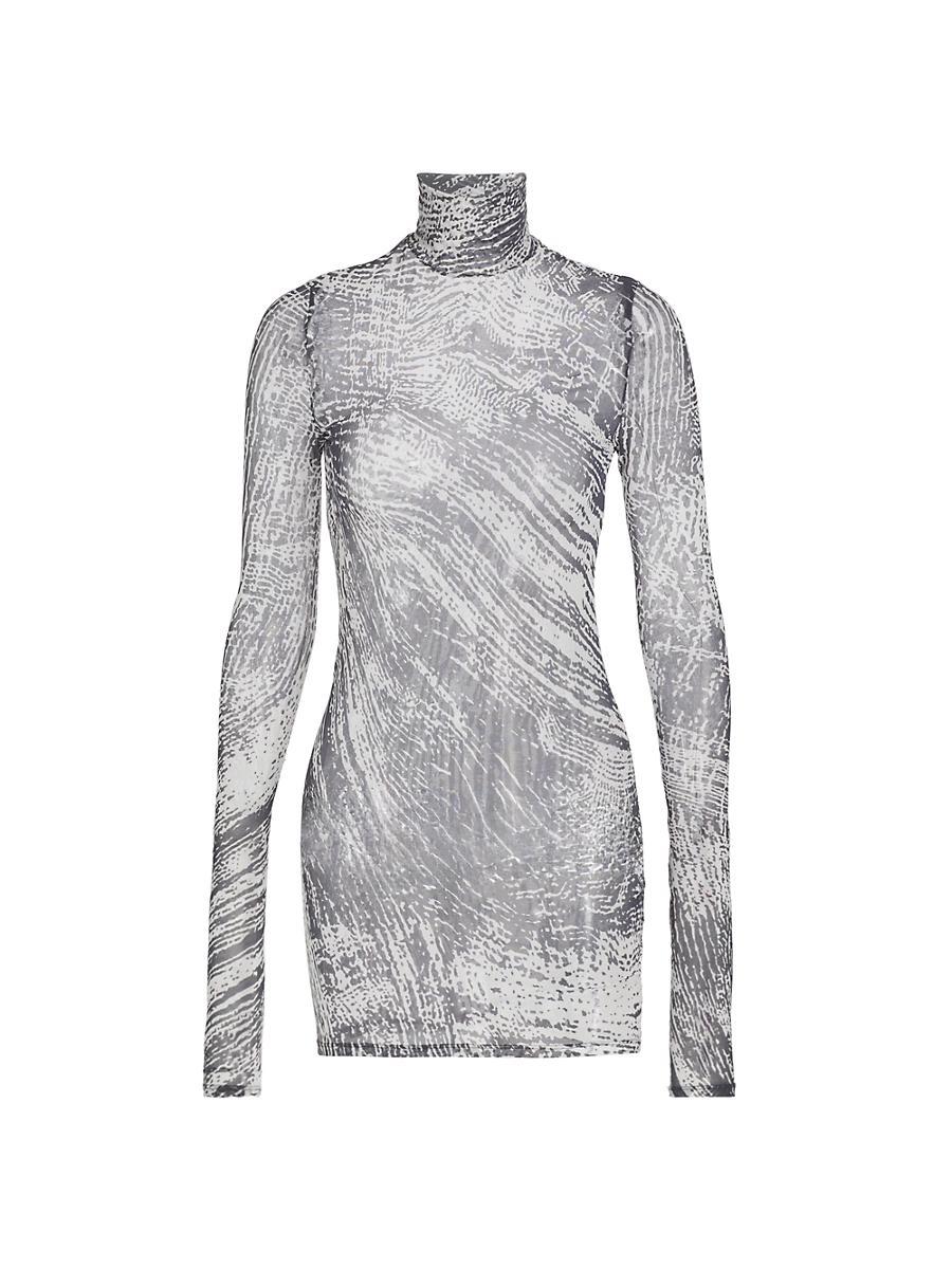 Womens Rio Stretch Tulle Turtleneck Top Product Image