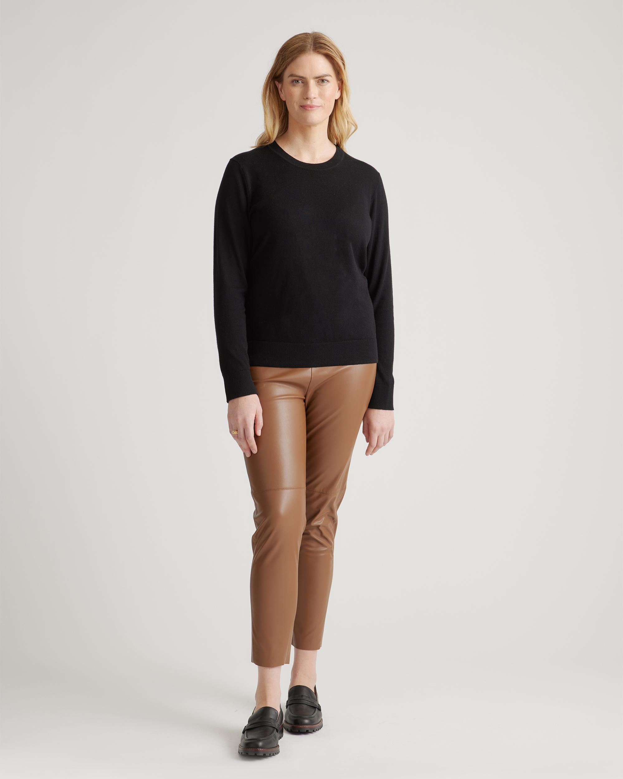 Quince | Women's Lightweight Cotton Cashmere Crew Sweater Organic Cotton Product Image