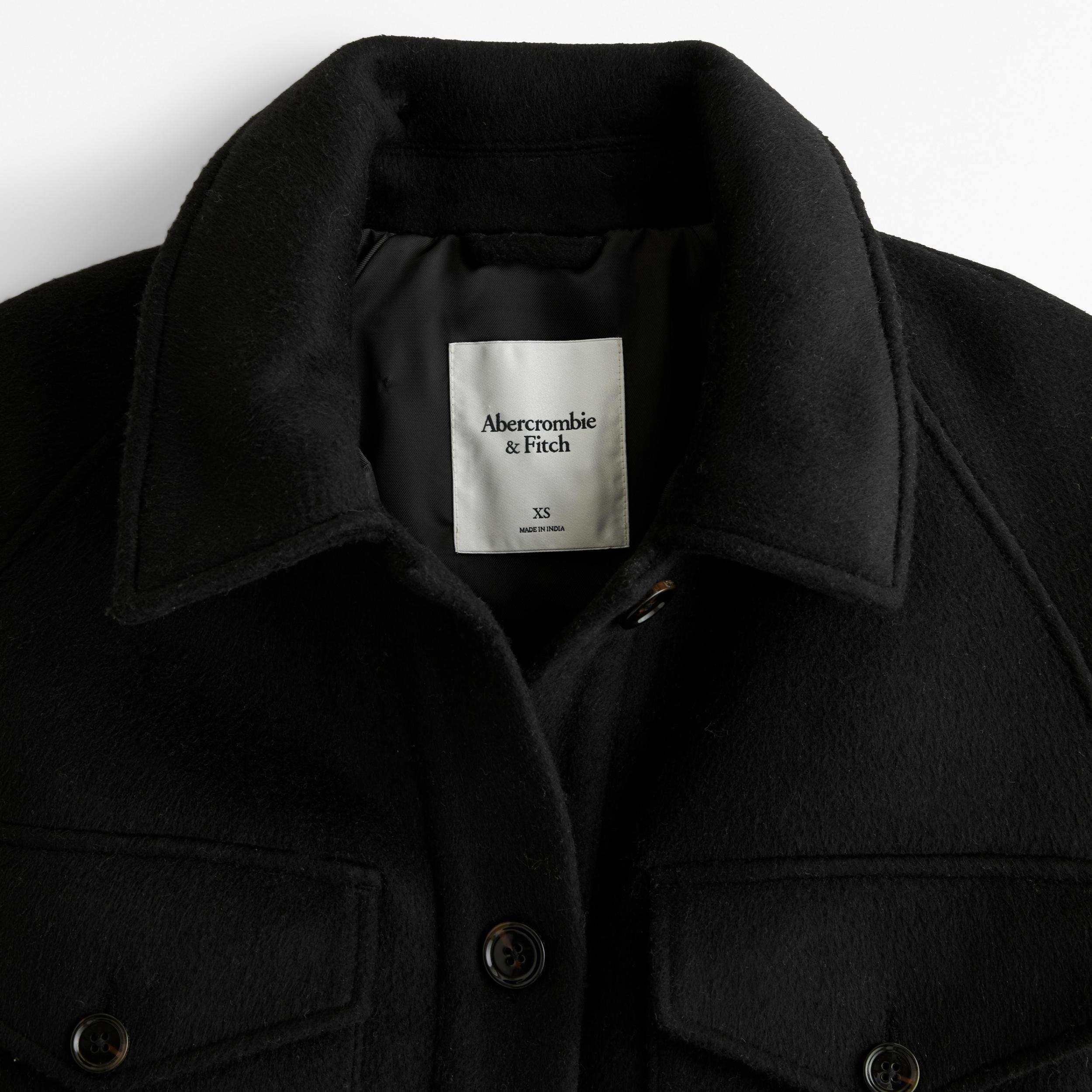 Wool-Blend Utility Shirt Jacket Product Image