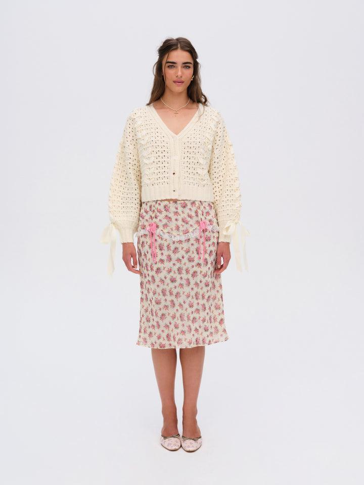 Laurel Oversized Cardigan — Ivory Product Image