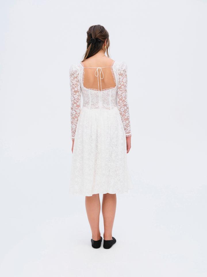 Camdyn Midi Dress — White Product Image