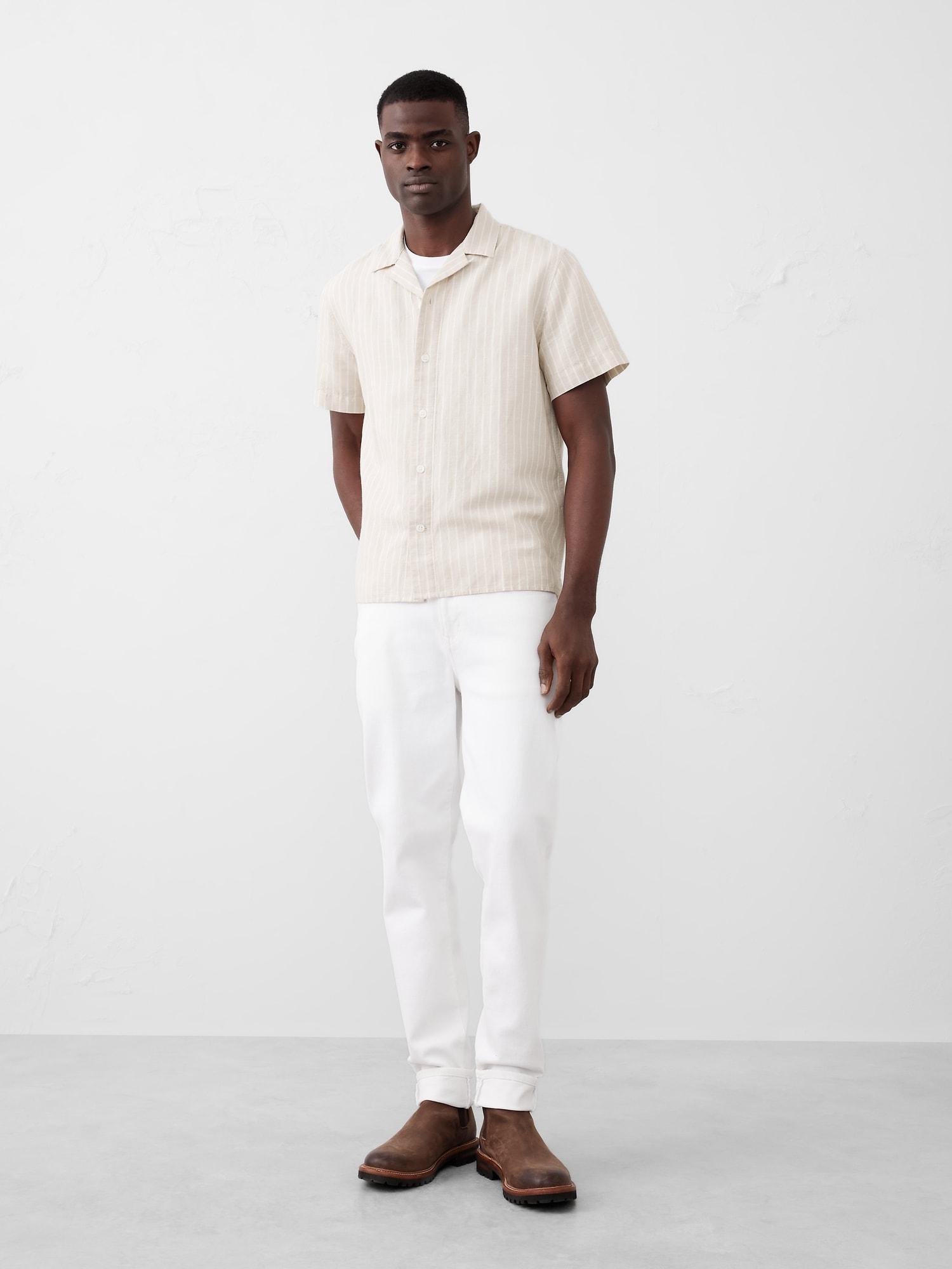 Linen-Blend Resort Shirt Product Image