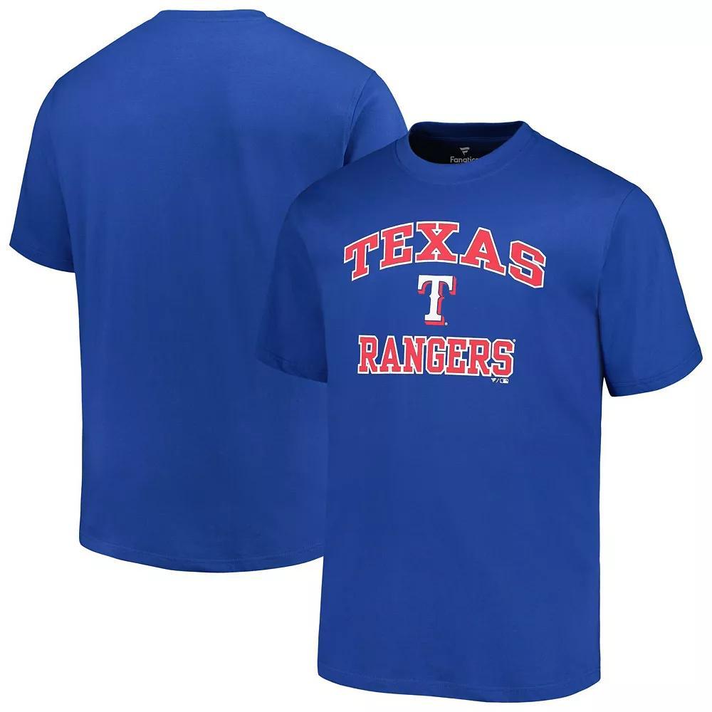 Men's Profile Royal Texas Rangers Big & Tall Heart & Soul T-Shirt, Size: 2XB, Blue Product Image