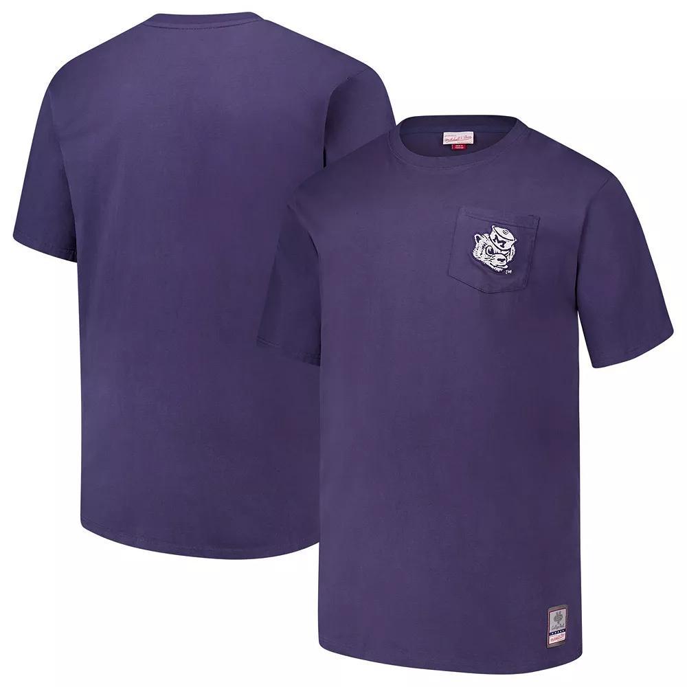 Men's Mitchell & Ness Navy Michigan Wolverines Big & Tall Fade Away Premium T-Shirt, Size: 6XB, Blue Product Image