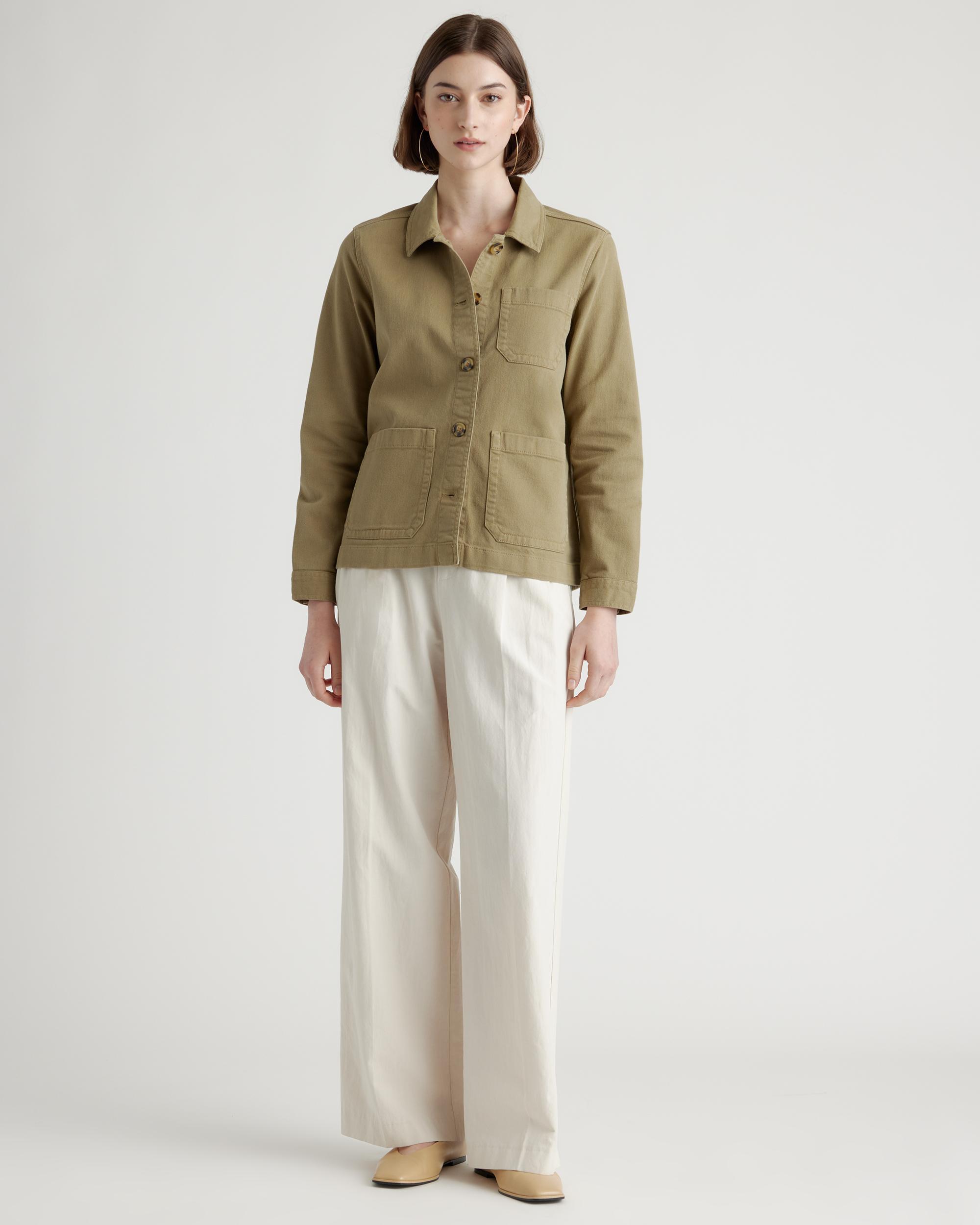 Quince | Women's Organic Comfort Stretch Chore Jacket Size XS, Organic Cotton Product Image