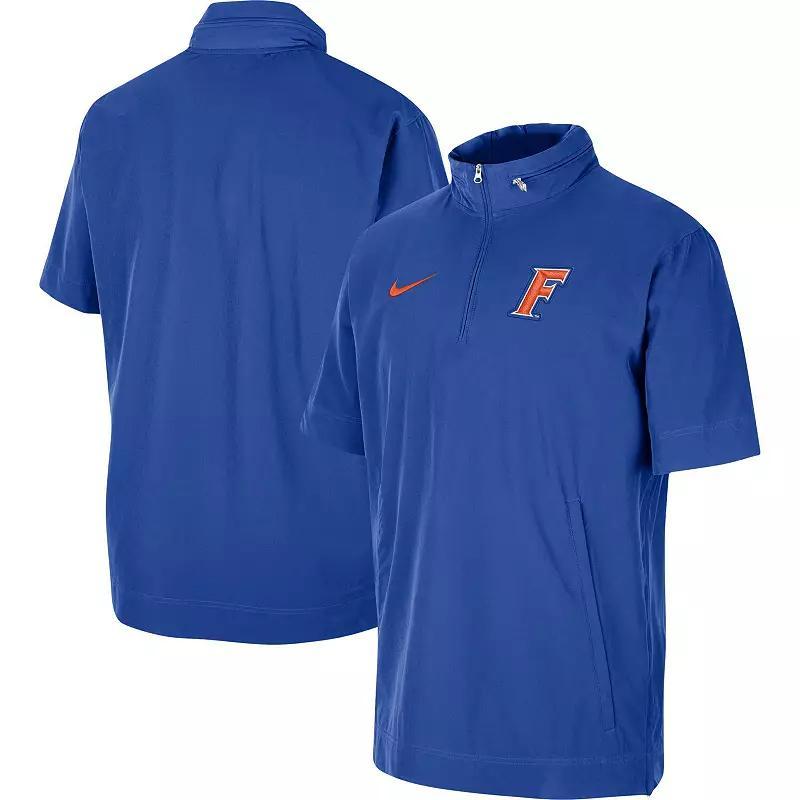 Men's Nike Anthracite Oklahoma Sooners Coaches Half-Zip Short Sleeve Jacket, Size: Small, Grey Product Image