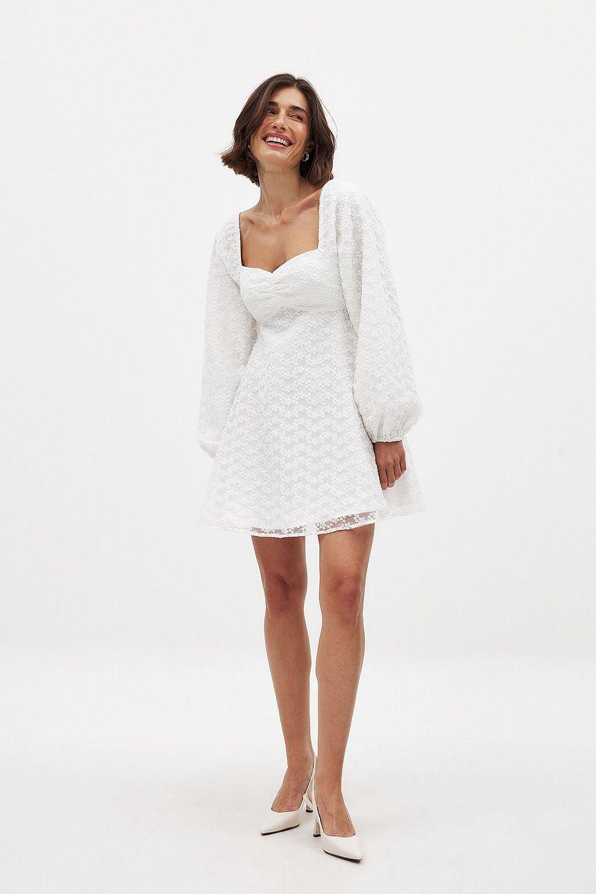 Balloon Sleeve Mini Dress Product Image