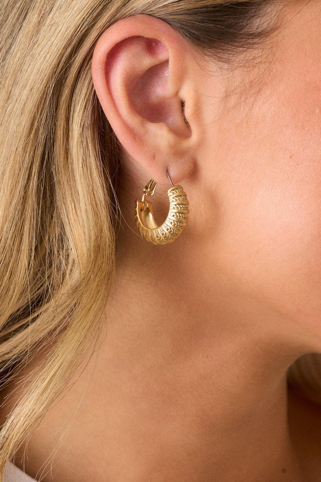 Regency Radiance Gold Hoops Product Image