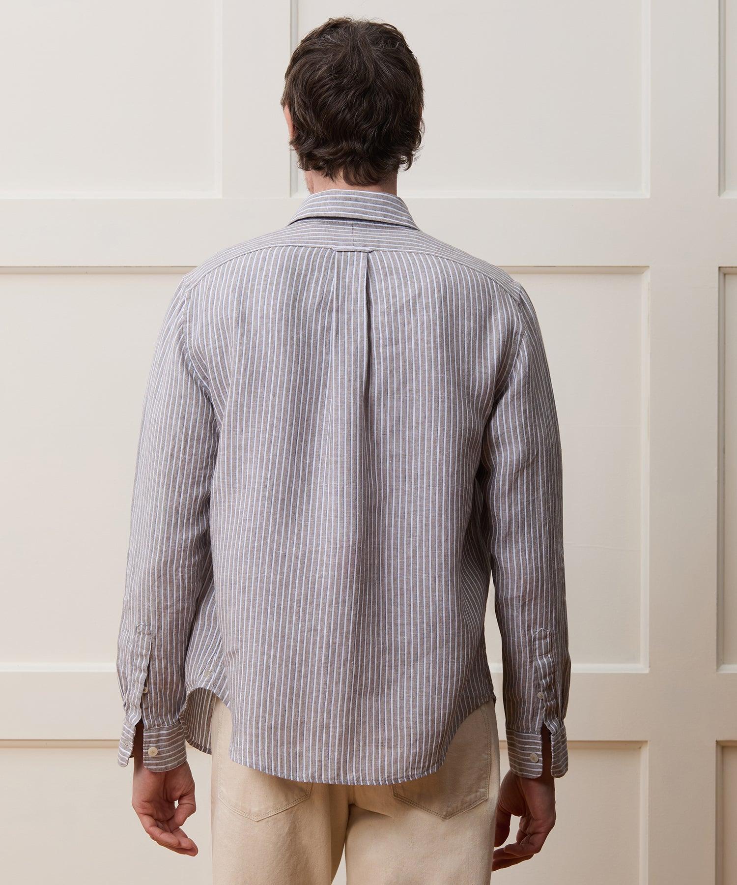 Sea Soft Irish Linen Point Collar Shirt Product Image