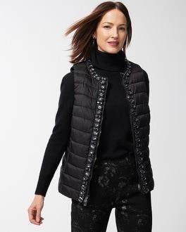 Embellished Puffer Vest Product Image