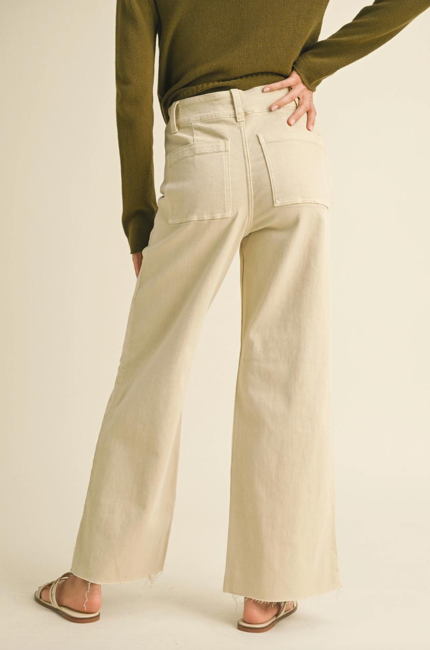 Lace-Up Front Pants Product Image