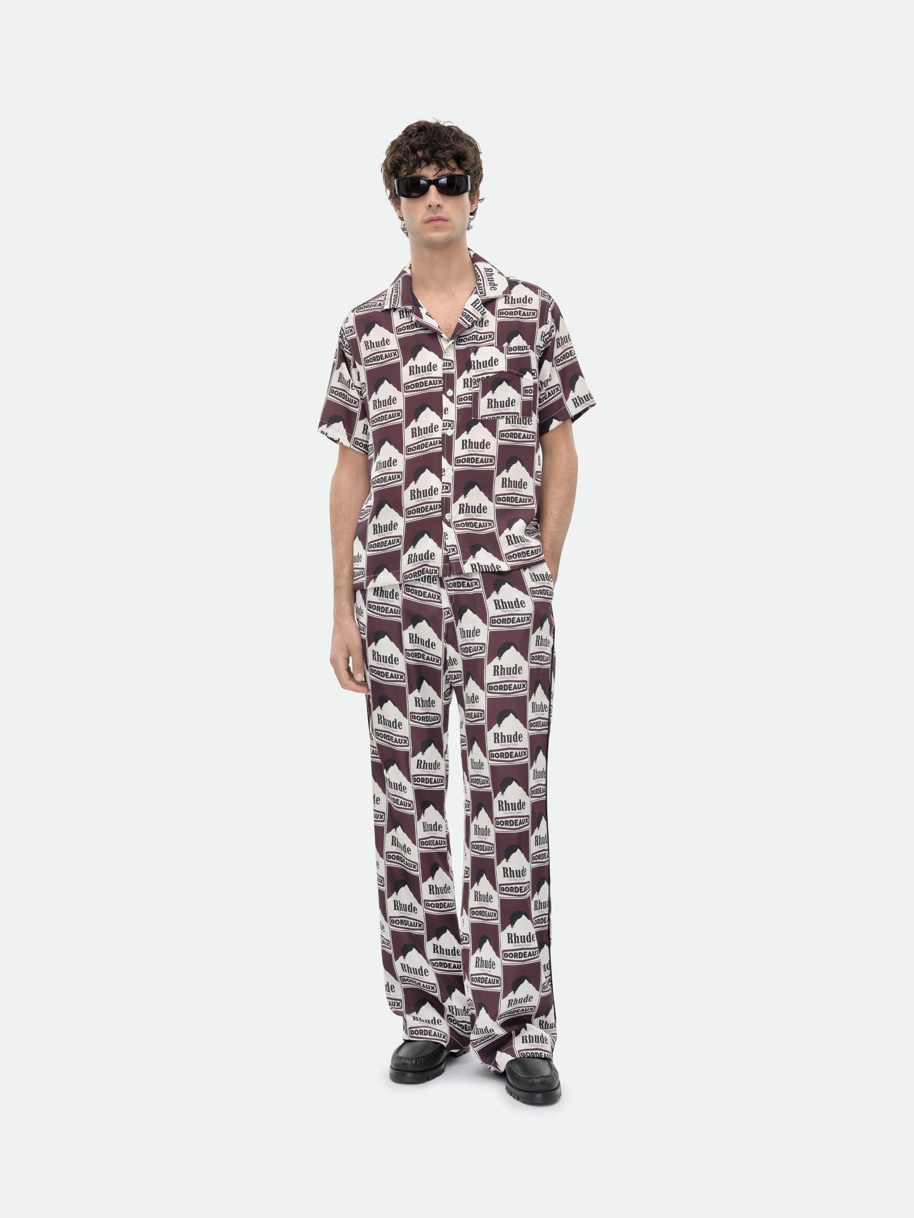 MOONLIGHT BORDEAUX SILK SHIRT Male Product Image