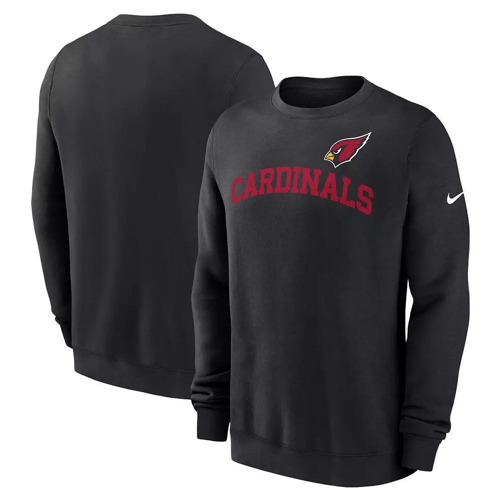 Men's Nike Black Arizona Cardinals Club Pullover Sweatshirt, Size: 3XL Product Image