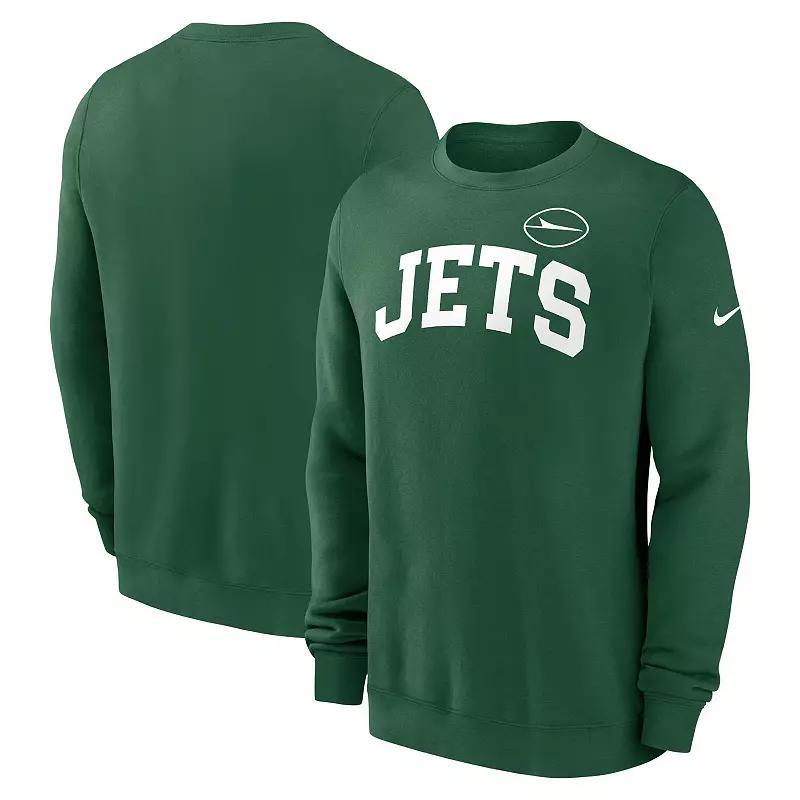 Men's Nike Green New York Jets Club Pullover Sweatshirt, Size: 2XL Product Image