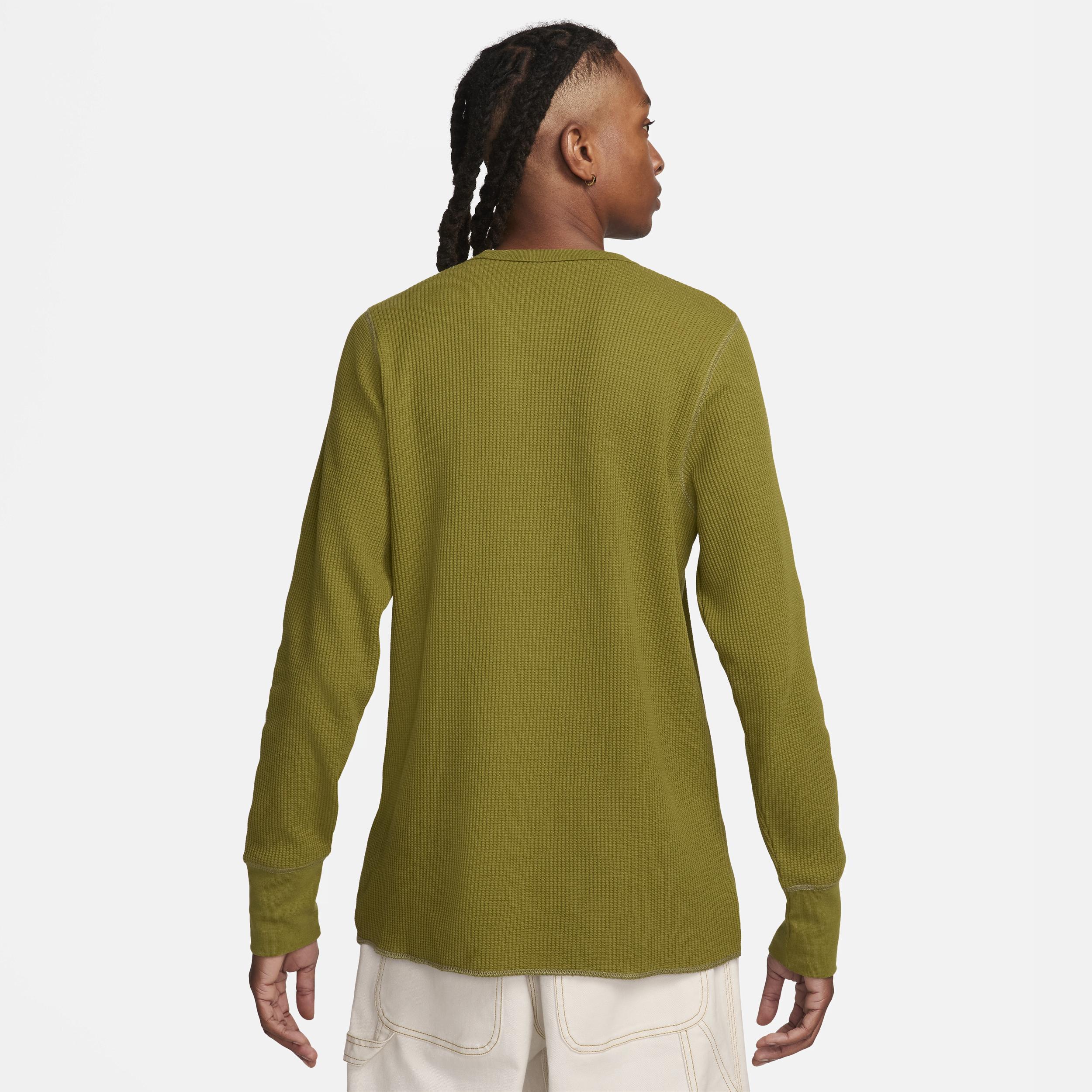 Nike Life Men's Long-Sleeve Heavyweight Waffle Top Product Image