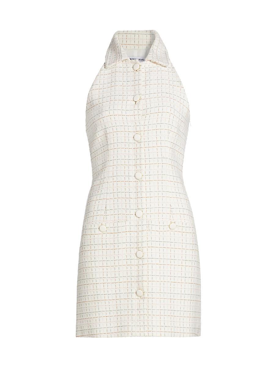 Womens Roxanne Grid Sleeveless Minidress Product Image